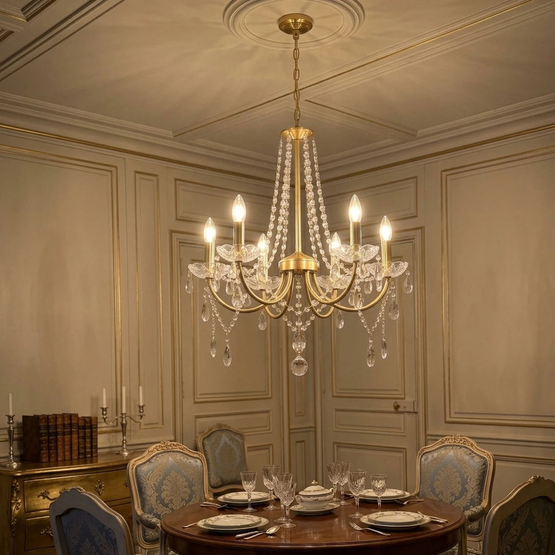 La Soirée – salle à manger à la française, murs lambrissés