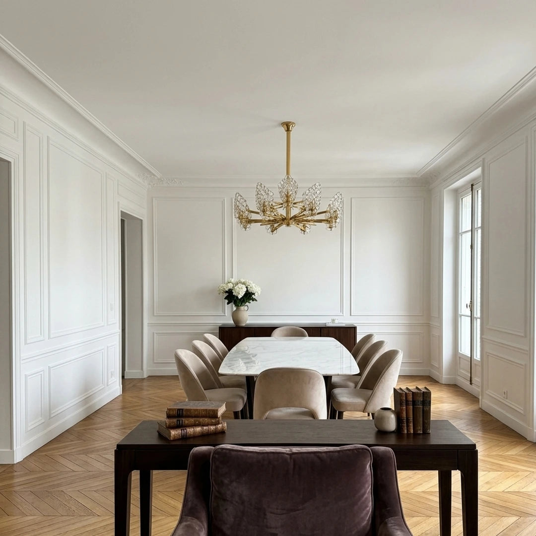 La Tulipe – salle à manger parisienne, table en marbre
