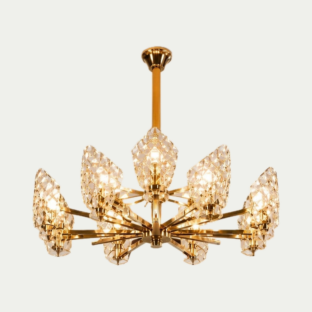 La Tulipe – Lustre Bourgeons de Tulipe en Cristal