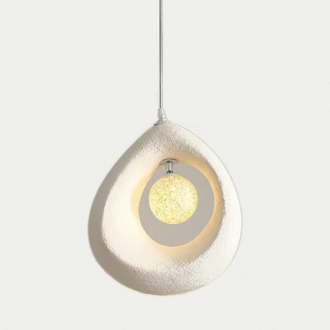 La Goutte – Suspension Goutte en Résine Blanche
