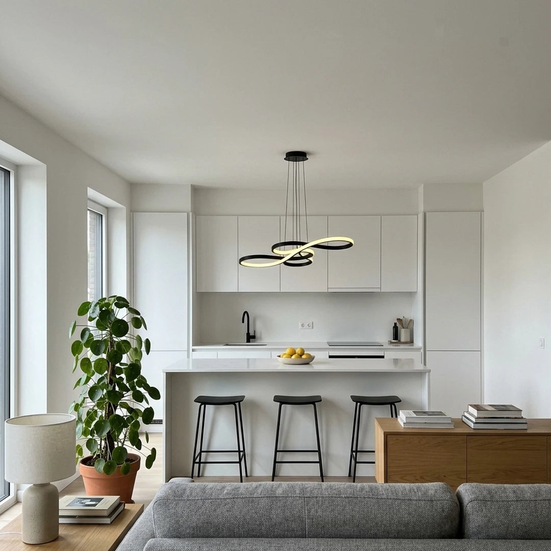 L'Infini – cuisine moderne, îlot blanc