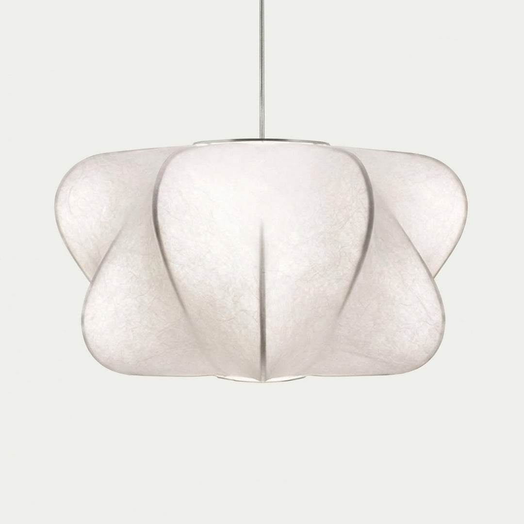 Le Cocon – Suspension Soie Blanche Wabi-Sabi